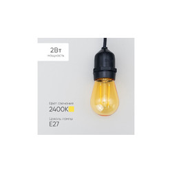 Лампа филаментная Laitcom (LTC) Professional Е27 2W 2400K FLM27-2W-2TN