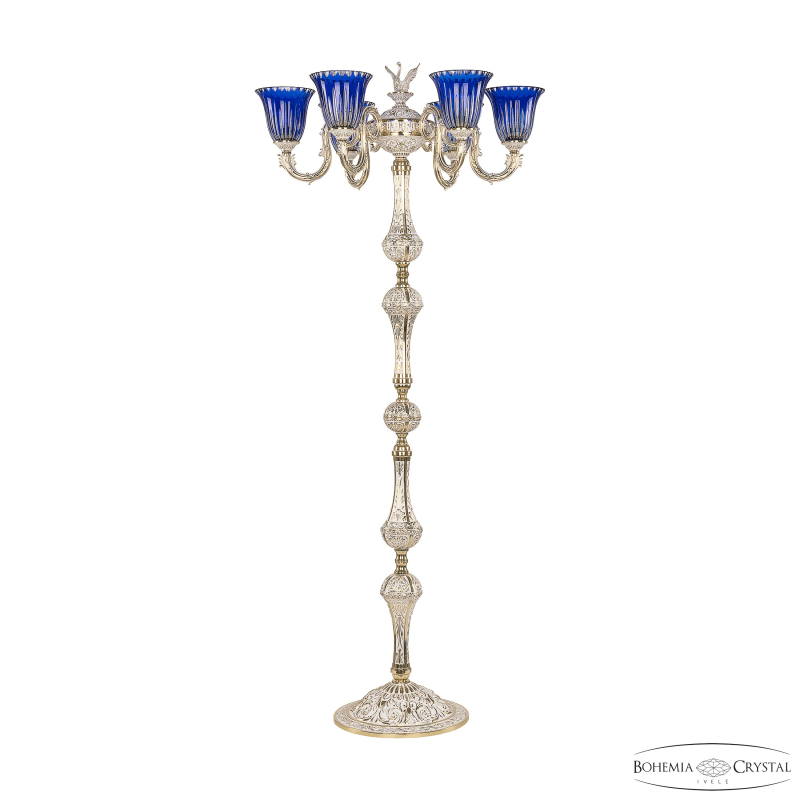 Торшер Bohemia Ivele Crystal Florence 71003T/6/175 GW P2 U Clear-Blue/H-1K FS1M