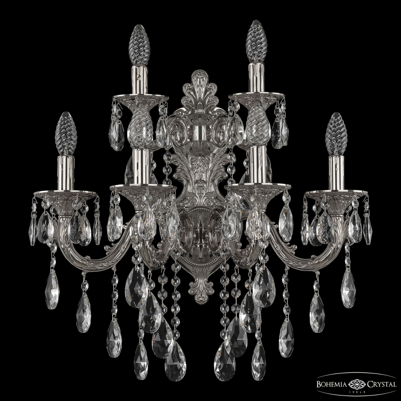 Бра Bohemia Ivele Crystal Florence 7101B16/4+2/210 B Ni