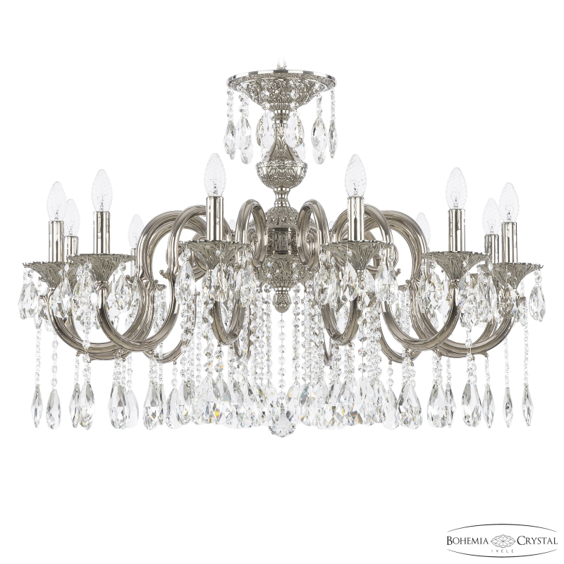 Подвесная люстра Bohemia Ivele Crystal Verona 72203/12/300 A Ni