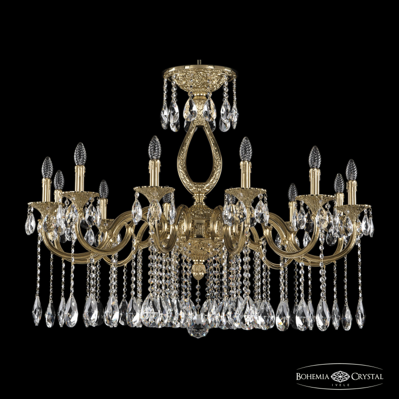 Подвесная люстра Bohemia Ivele Crystal Verona 72301/12/360 A G
