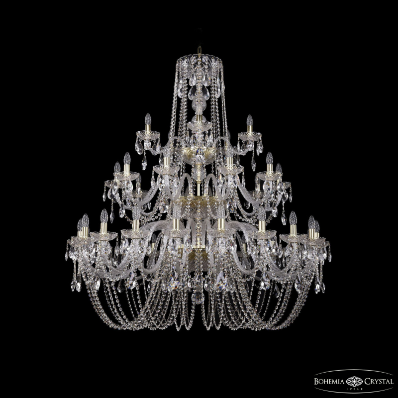 Подвесная люстра Bohemia Ivele Crystal 1402/20+10+5/460/3d G
