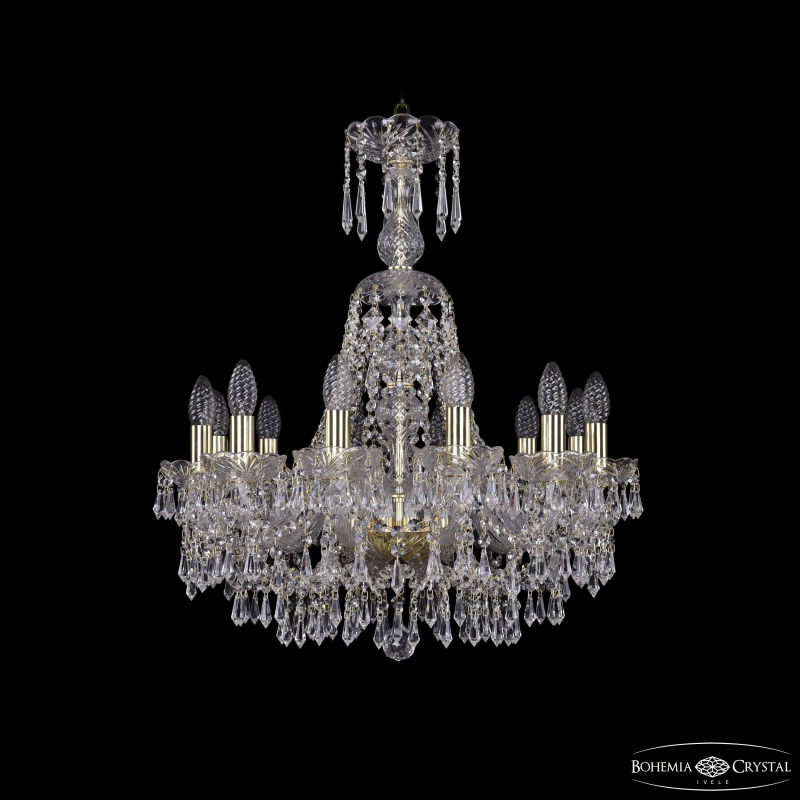 Подвесная люстра Bohemia Ivele Crystal 1403/12/195/XL-65 G