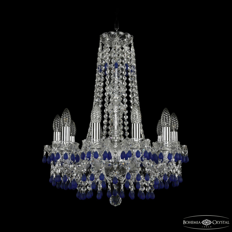 Подвесная люстра Bohemia Ivele Crystal 1410/10/160/h-60 Ni V3001