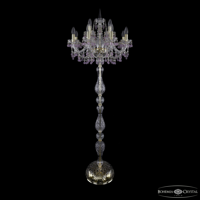 Торшер Bohemia Ivele Crystal 1410T1/8+4/195-165 G V7010