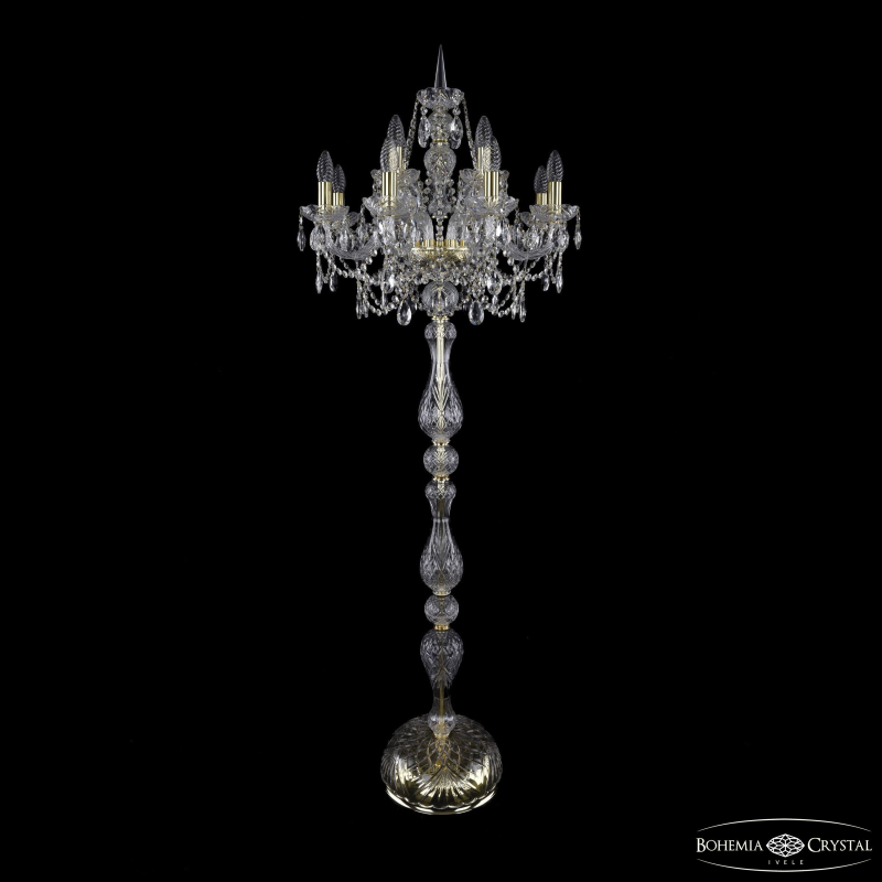 Торшер Bohemia Ivele Crystal 1411T1/8+4/195-170 G