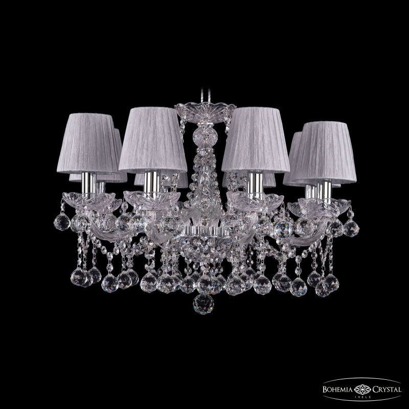 Подвесная люстра Bohemia Ivele Crystal 1413/8/200 Ni Balls SH6