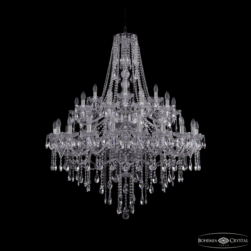 Подвесная люстра Bohemia Ivele Crystal 1415/20+10+5/400/2d Ni