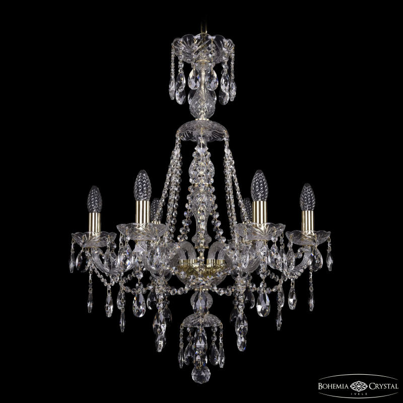 Подвесная люстра Bohemia Ivele Crystal 1415/6/200/XL-77 G