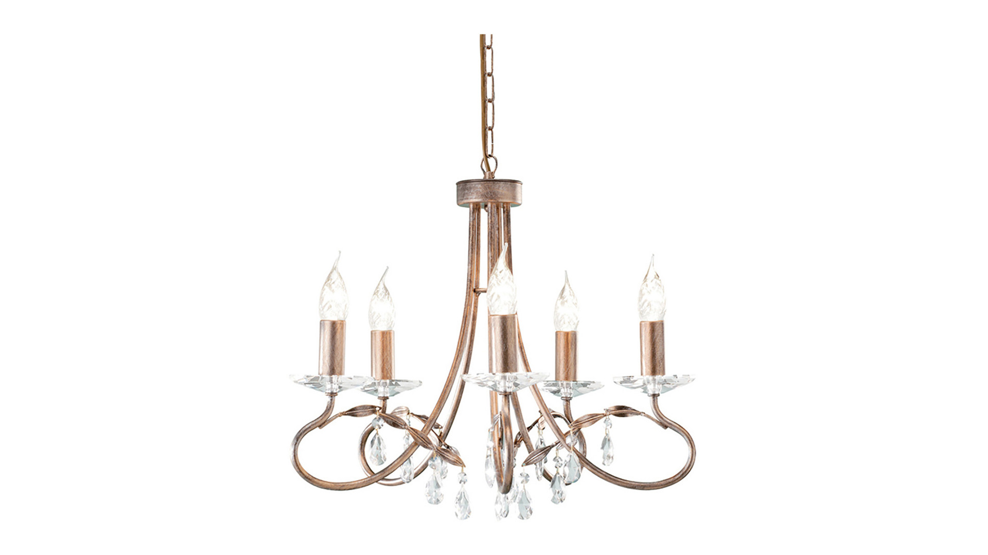 Подвесная люстра Elstead Lighting Christina CRT5-SILVER-GOLD
