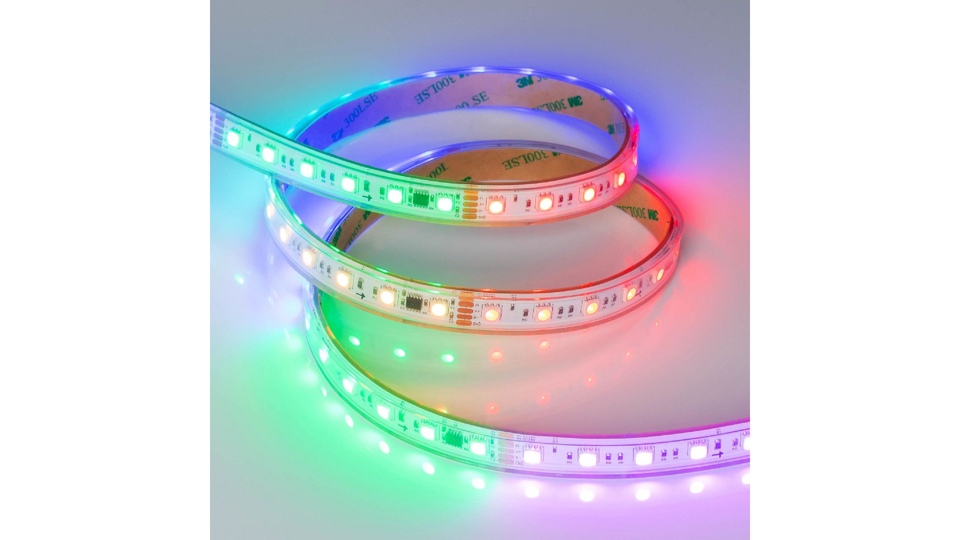 Светодиодная лента герметичная Arlight DMX-PS-B60-15mm 24V RGB-PX6 (15W/m, IP67, 5060, 5m) 037090