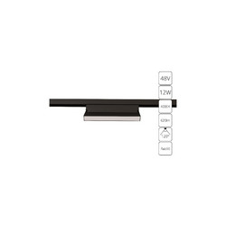 Трековый магнитный светильник Arte Lamp Linea A4669PL-1BK