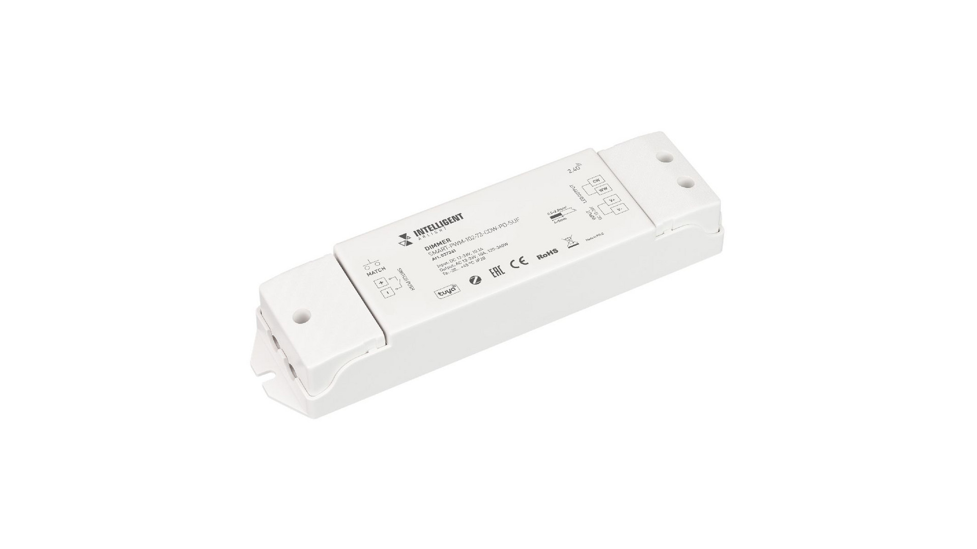Диммер Arlight SMART-PWM-102-72-CDW-PD-SUF (12-36V, 2x5A, ZB, 2.4G) 037341