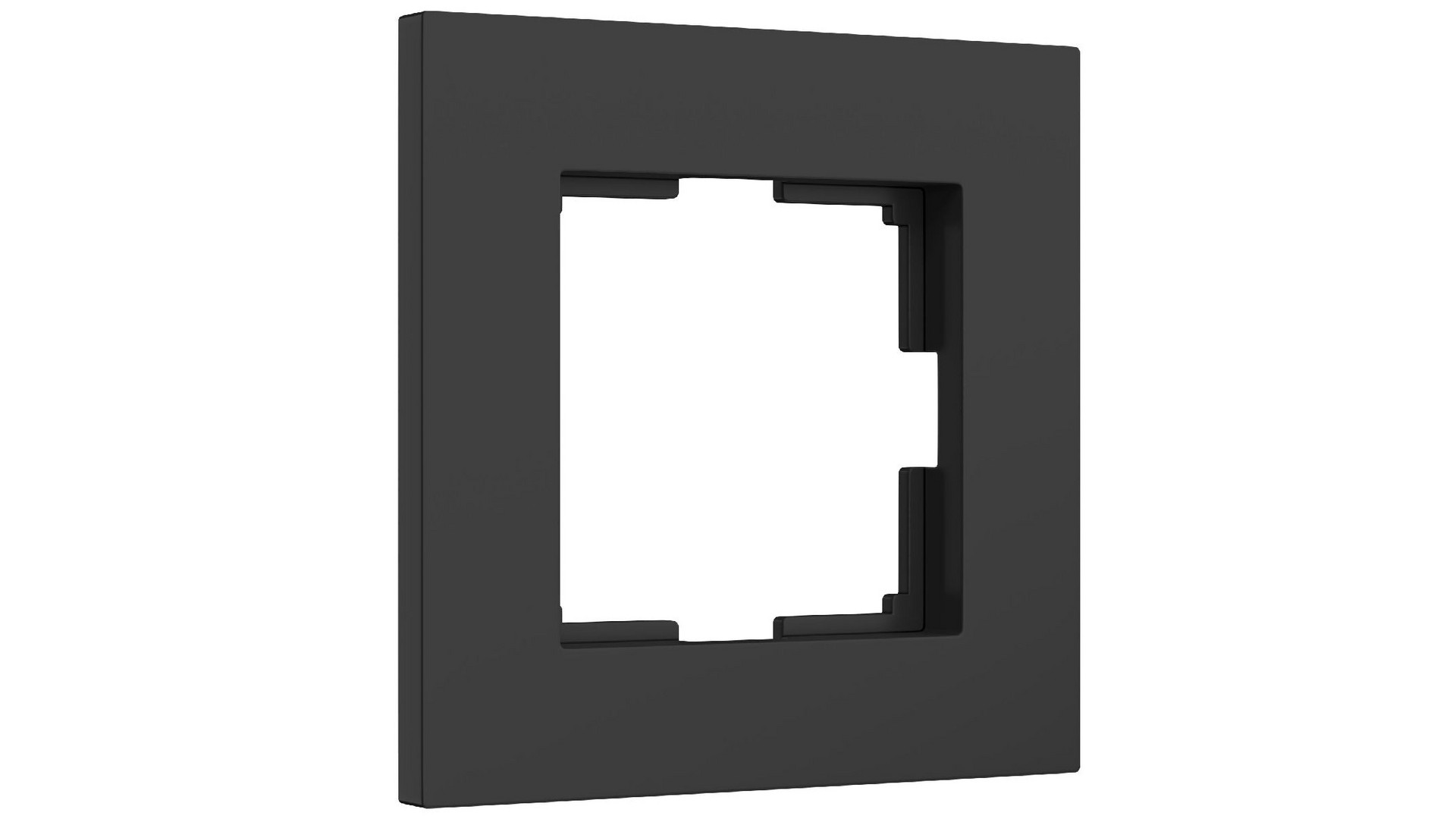 Рамка на 1 пост Werkel Slab черный матовый W0012908 4690389193293 a062799