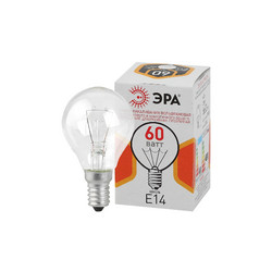 Лампа накаливания Эра E14 60W ДШ 60-230-E14-CL Б0039138