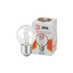 Лампа накаливания Эра E27 60W ДШ 60-230-E27-CL Б0039139