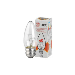 Лампа накаливания Эра E27 60W ДС 60-230-E27-CL Б0039130