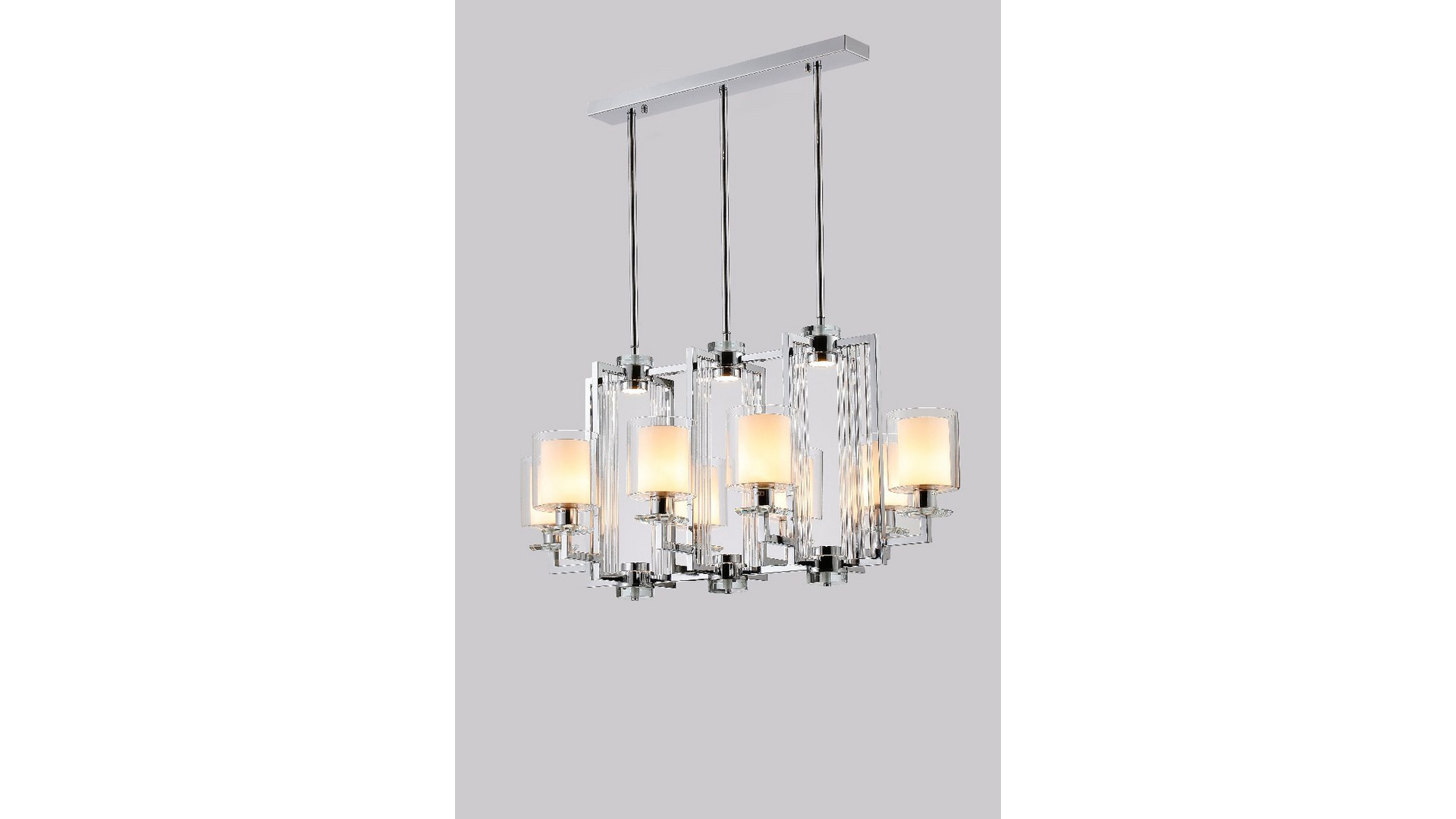 Подвесная люстра iLamp King RM6201-8P CR+CL
