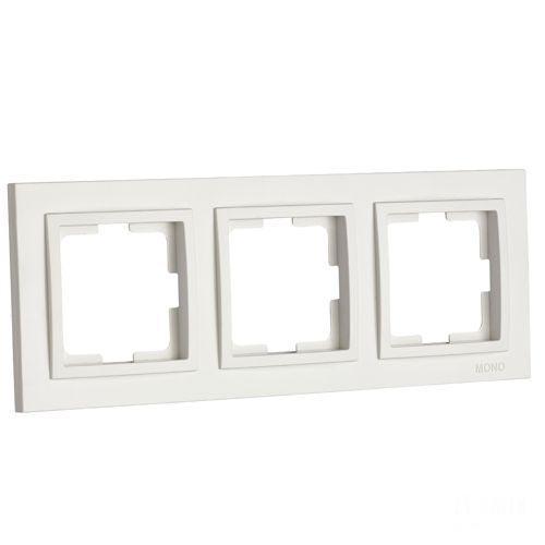 Рамка на 3 поста Mono Electric Larissa слоновая кость 103-010100-162