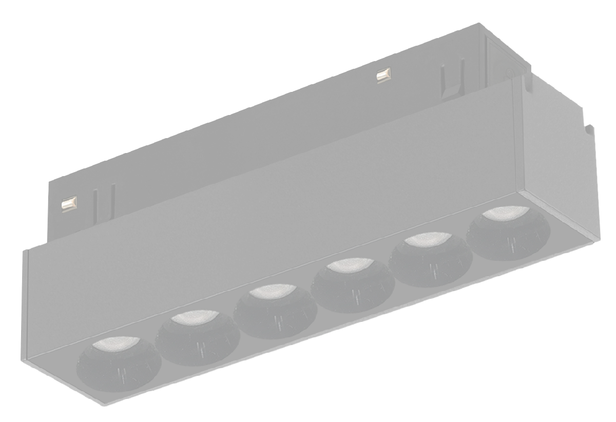 Трековый магнитный светильник iLedex Vision 4822-002-L120-6W-38DG-4000K-BK
