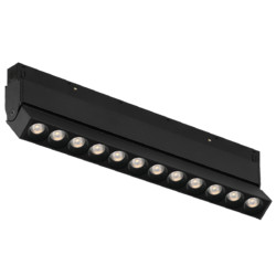 Трековый магнитный светильник iLedex Vision 4822-003-L236-12W-38DG-3000K-BK