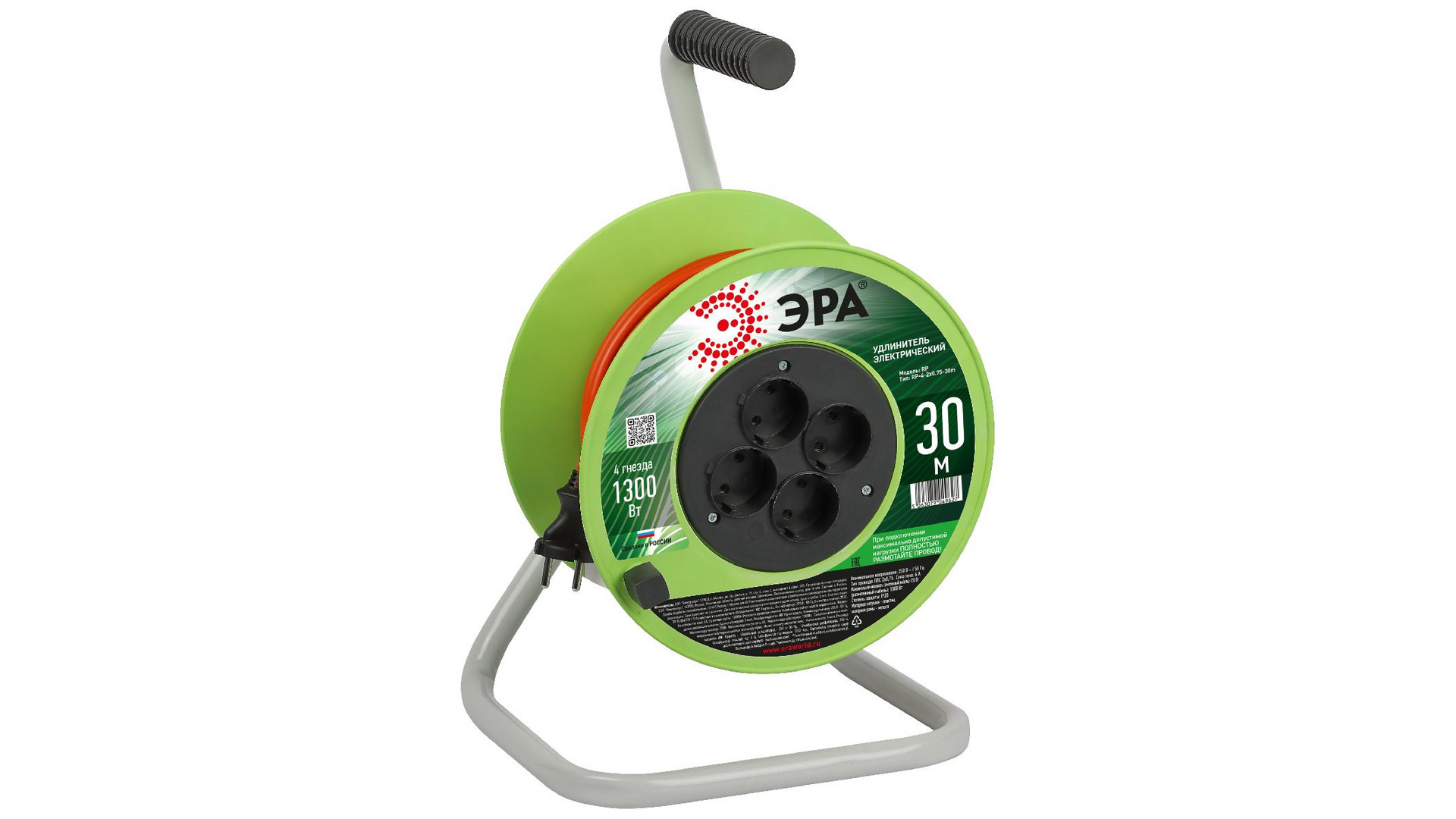 Удлинитель силовой Эра RP-4-2x0.75-30m Б0059780