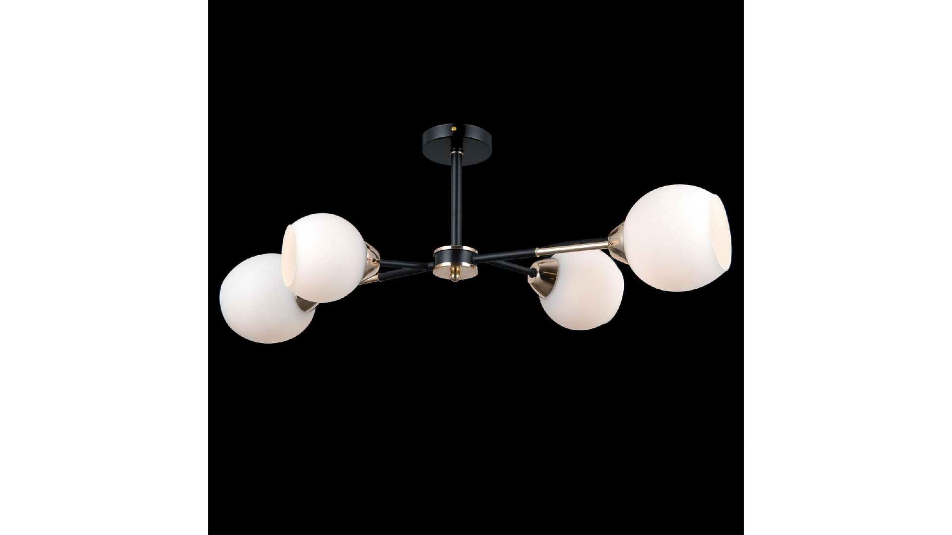 Люстра на штанге Illumico IL0715-4CSQ-24 BK GD LIBRA