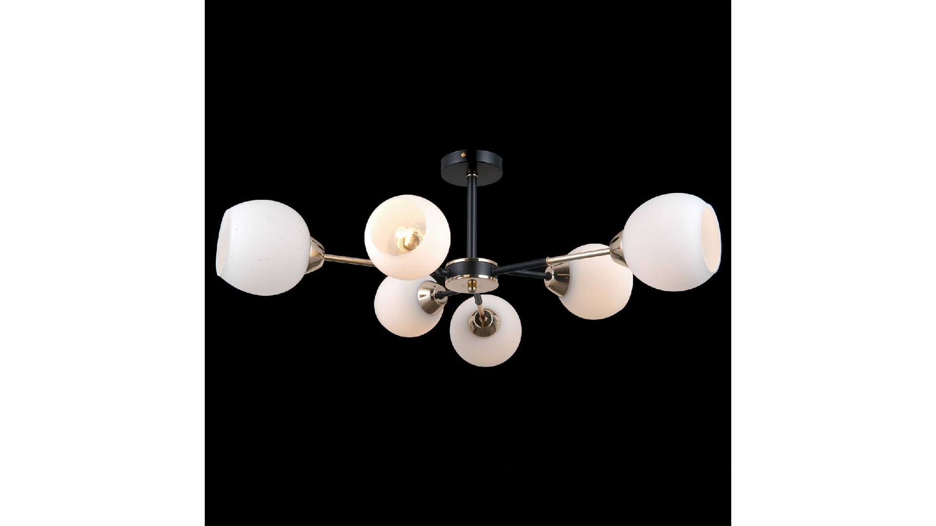Люстра на штанге Illumico IL0715-6CSQ-24 BK GD LIBRA