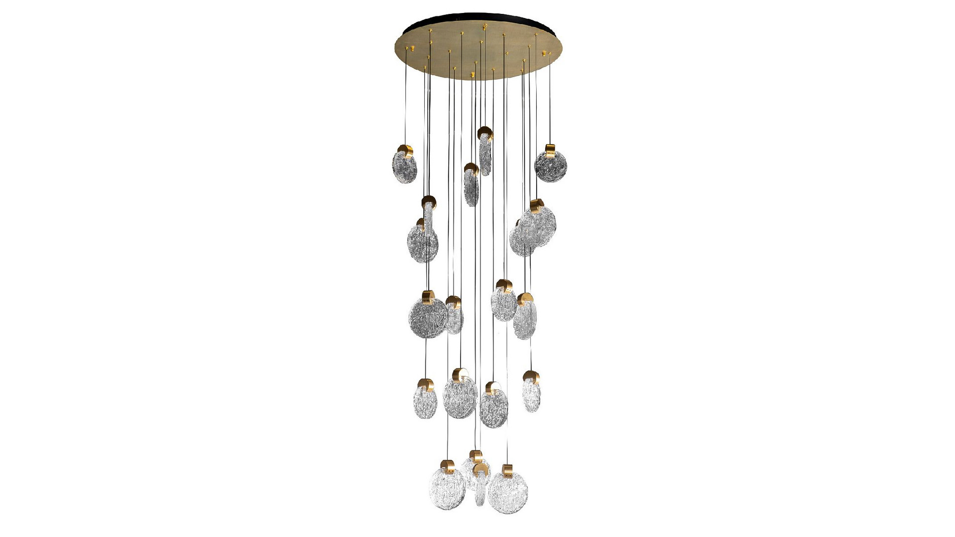 Каскадная люстра Garda Decor Rondo 162FL-61502