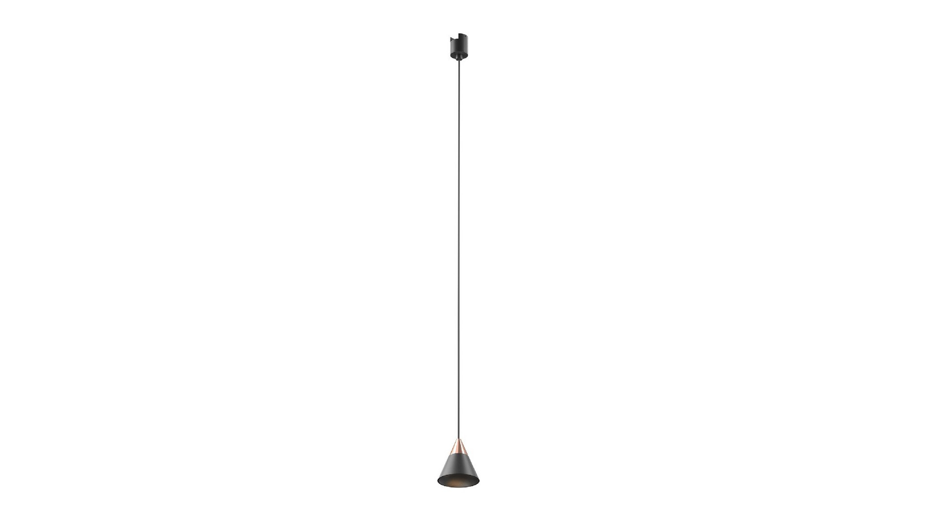 Трековый подвесной магнитный светильник Maytoni Cono TR166-1-7W3K-M-B