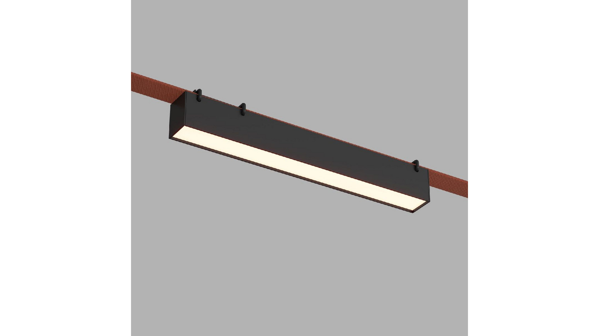 Трековый однофазный светильник Denkirs Belty Linear DK5575-BK