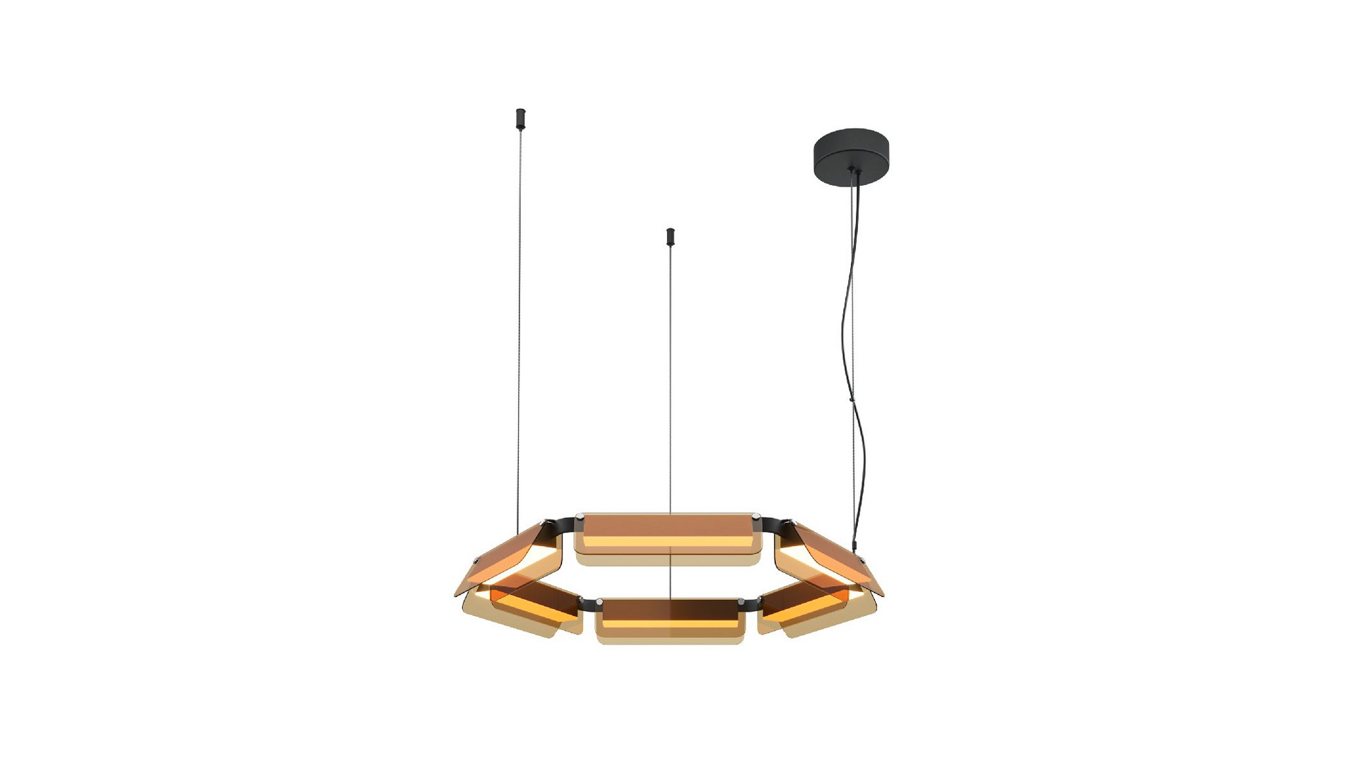 Подвесная люстра Maytoni Flat MOD296PL-L40BC3K