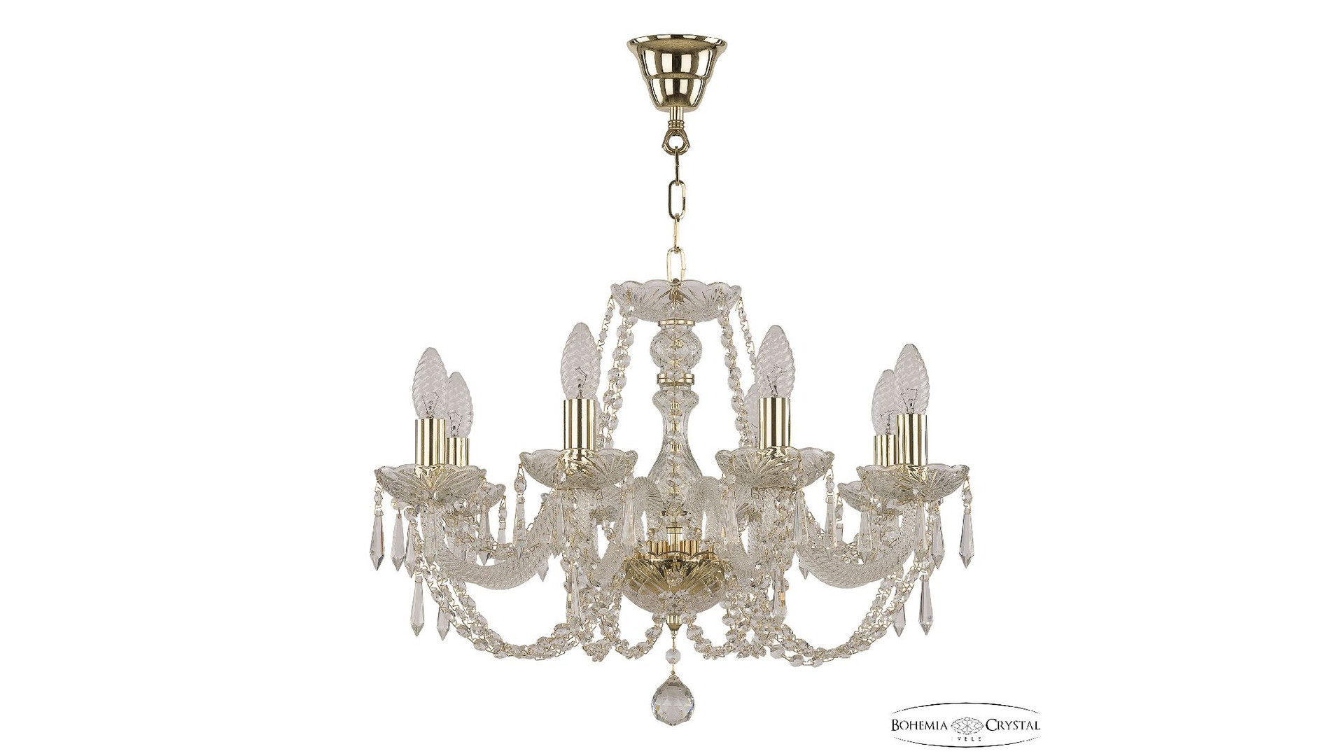 Подвесная люстра Bohemia Ivele Crystal 101/8/195 G Drops