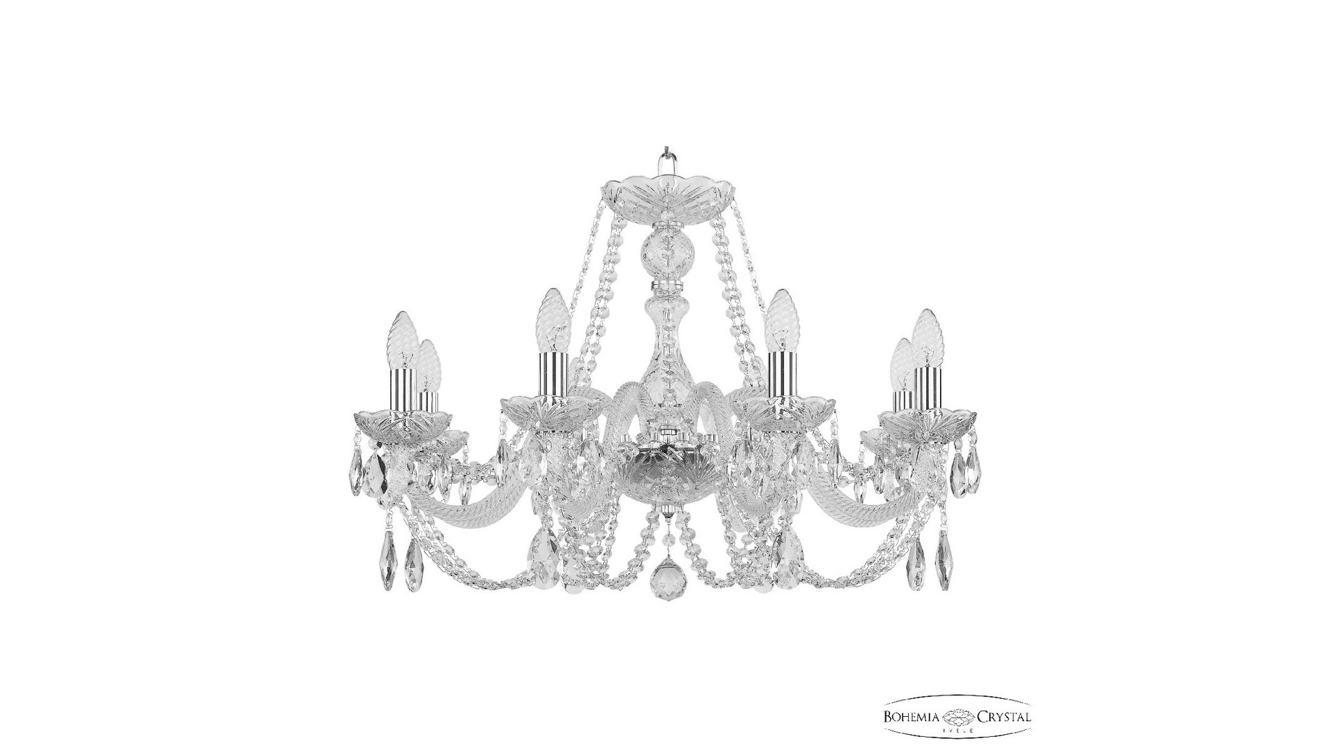 Подвесная люстра Bohemia Ivele Crystal 101/8/240 Ni