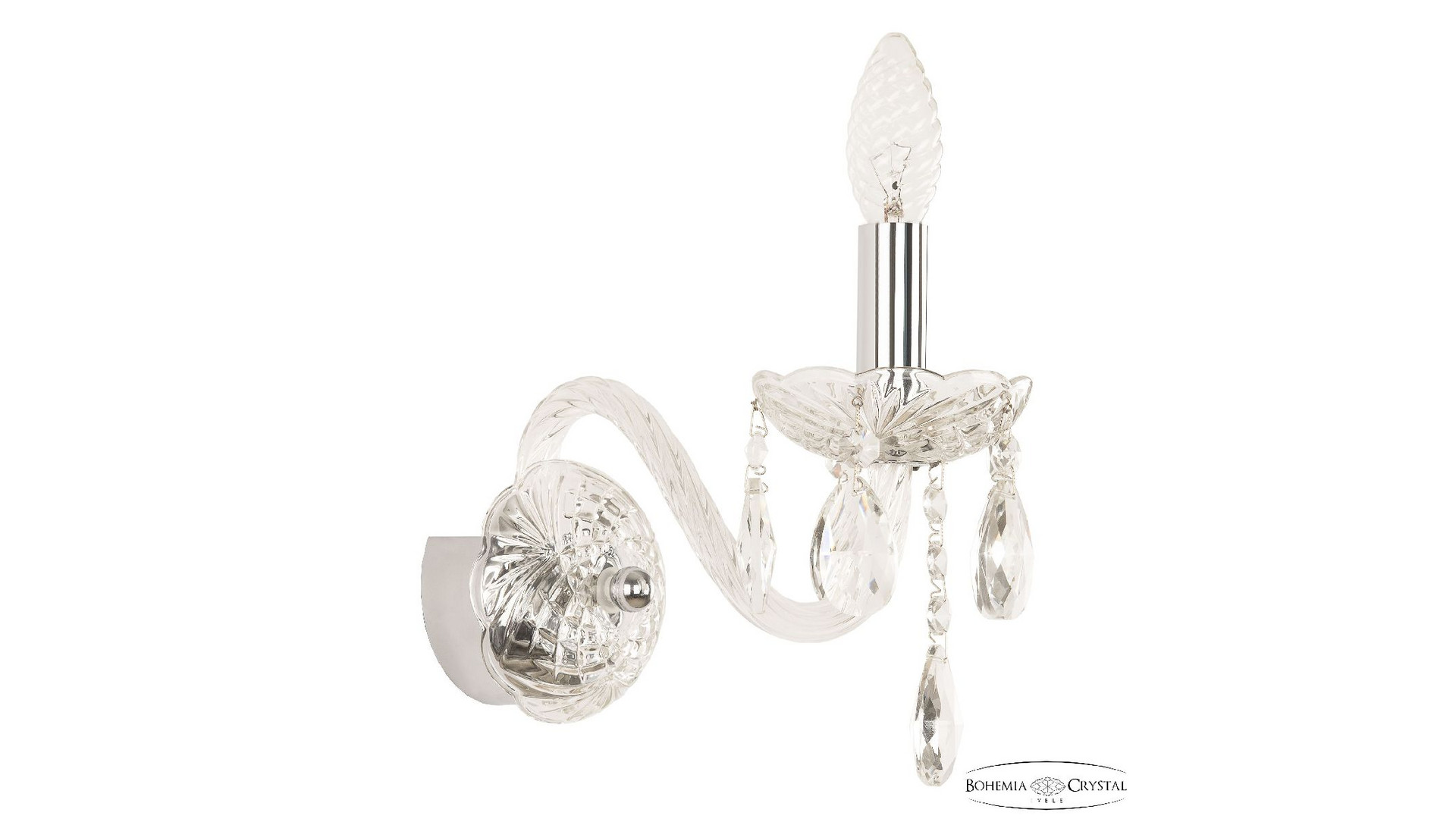 Бра Bohemia Ivele Crystal 101B/1/165 Ni