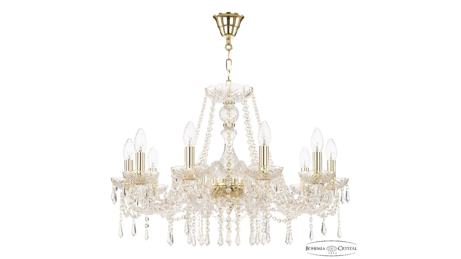Подвесная люстра Bohemia Ivele Crystal 104/10/240 G