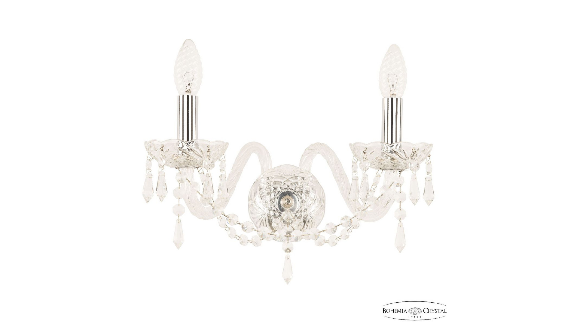 Бра Bohemia Ivele Crystal 104B/2/165 Ni