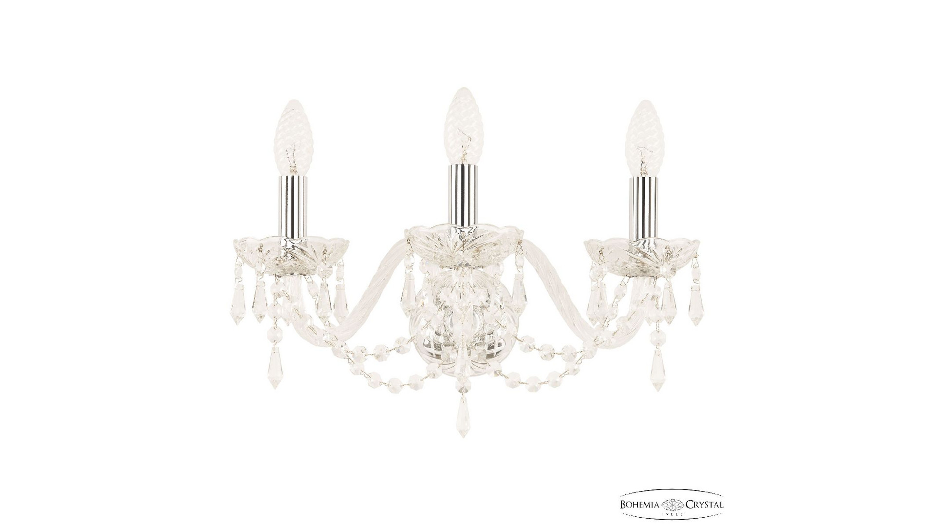Бра Bohemia Ivele Crystal 104B/3/165 Ni