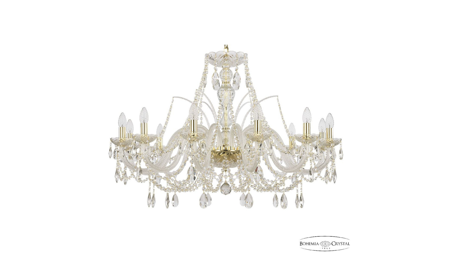 Подвесная люстра Bohemia Ivele Crystal 105/12/360 G