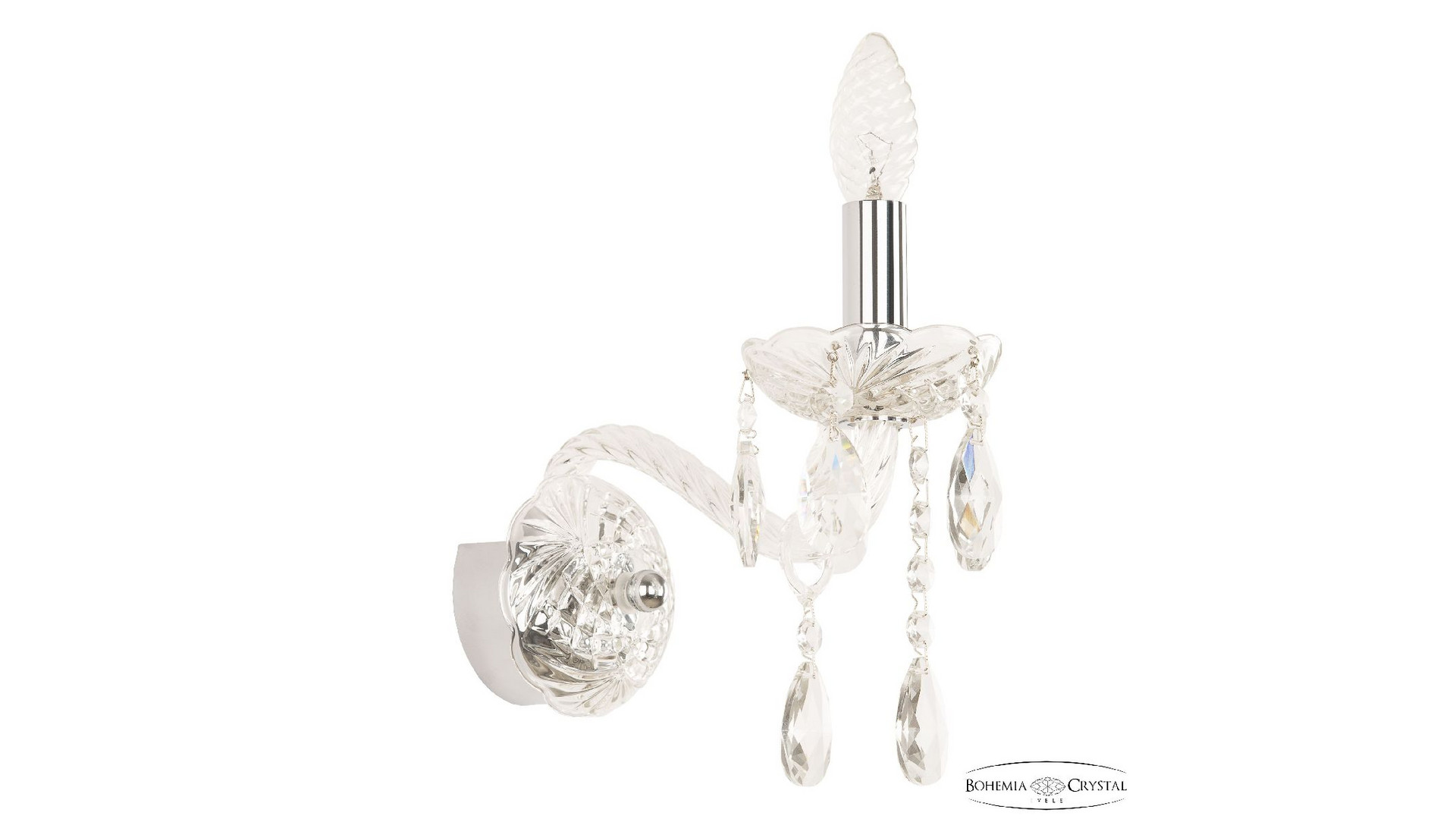Бра Bohemia Ivele Crystal 107B/1/165 Ni
