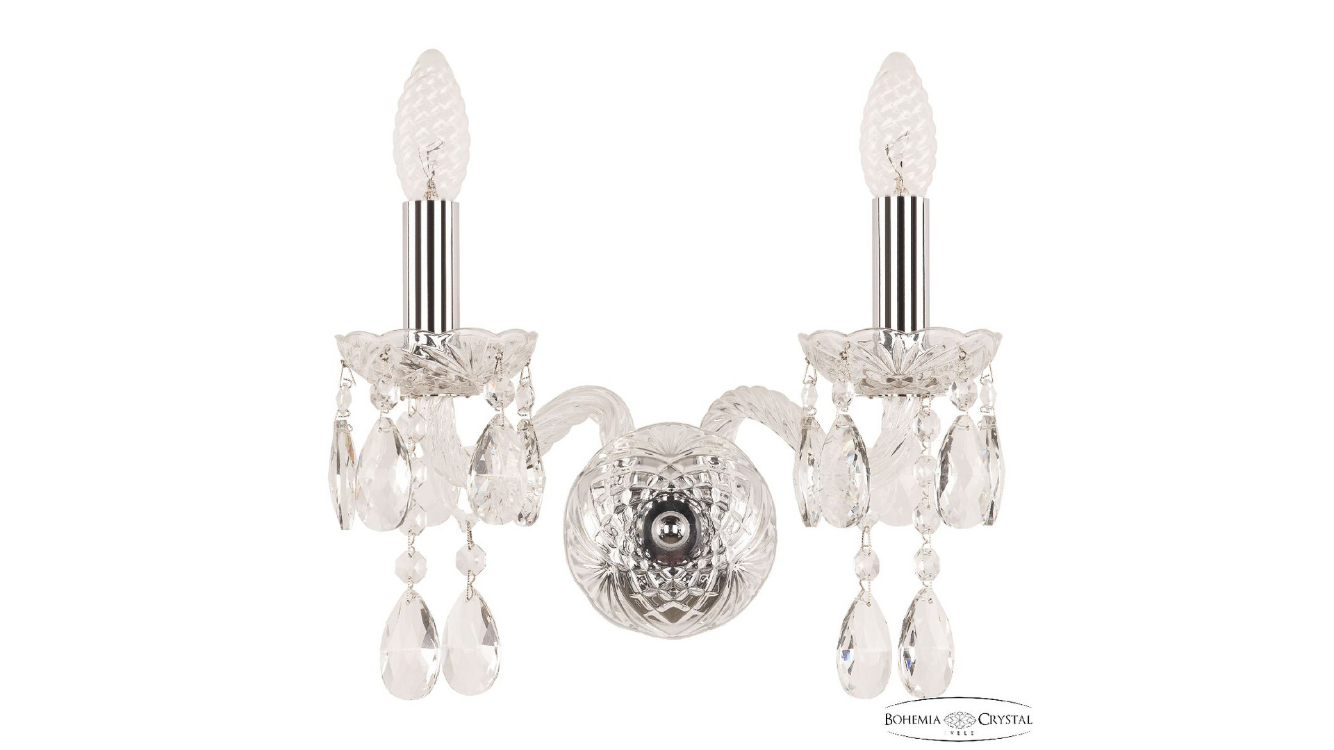 Бра Bohemia Ivele Crystal 107B/2/141 Ni