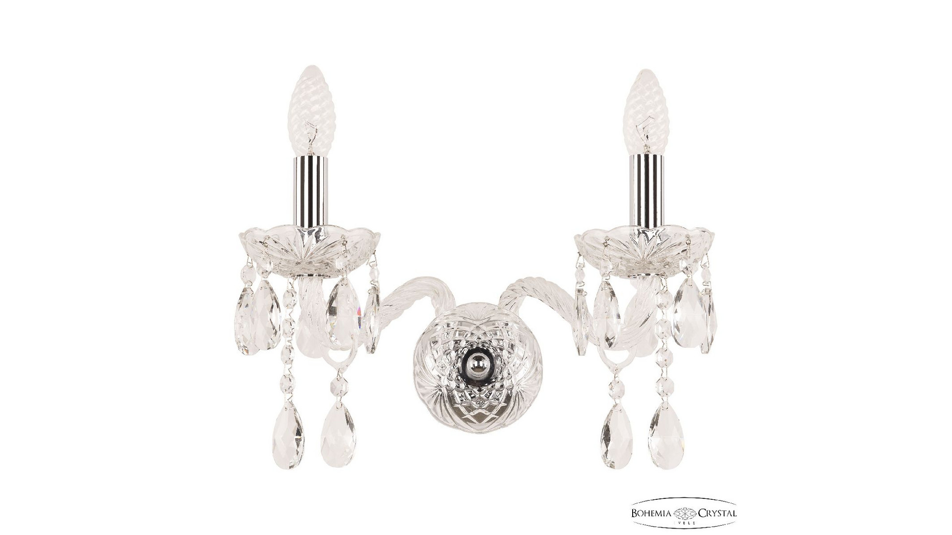 Бра Bohemia Ivele Crystal 107B/2/165 Ni