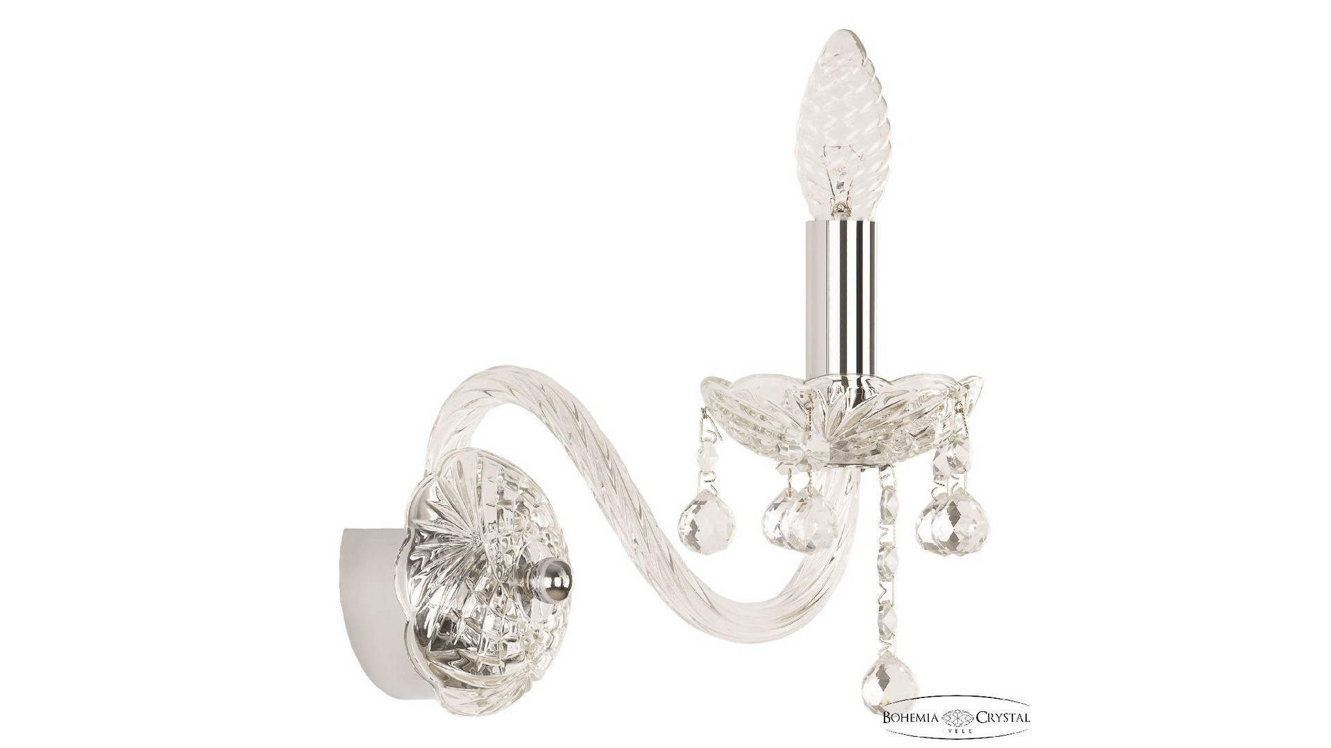 Бра Bohemia Ivele Crystal 108B/1/165 Ni