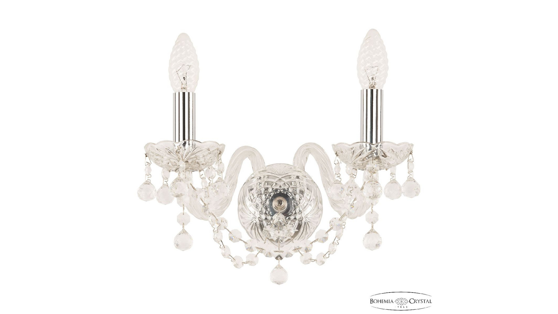 Бра Bohemia Ivele Crystal 108B/2/141 Ni