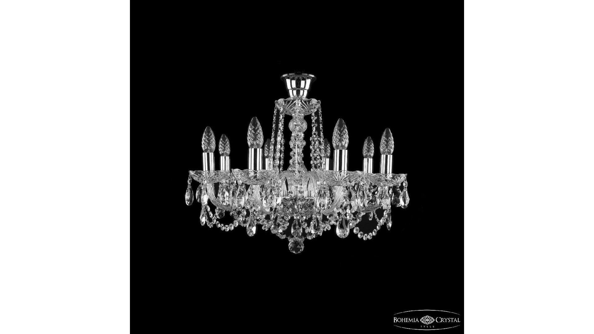 Подвесная люстра Bohemia Ivele Crystal 1402/8/195 Ni Tube