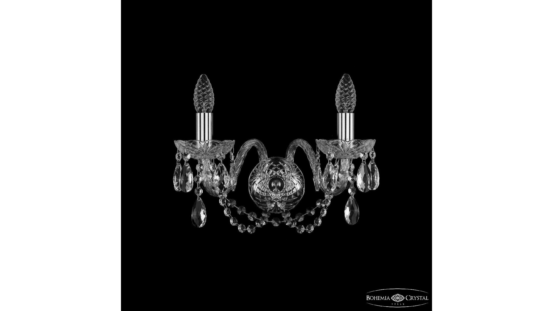 Бра Bohemia Ivele Crystal 1402B/2/160 Ni