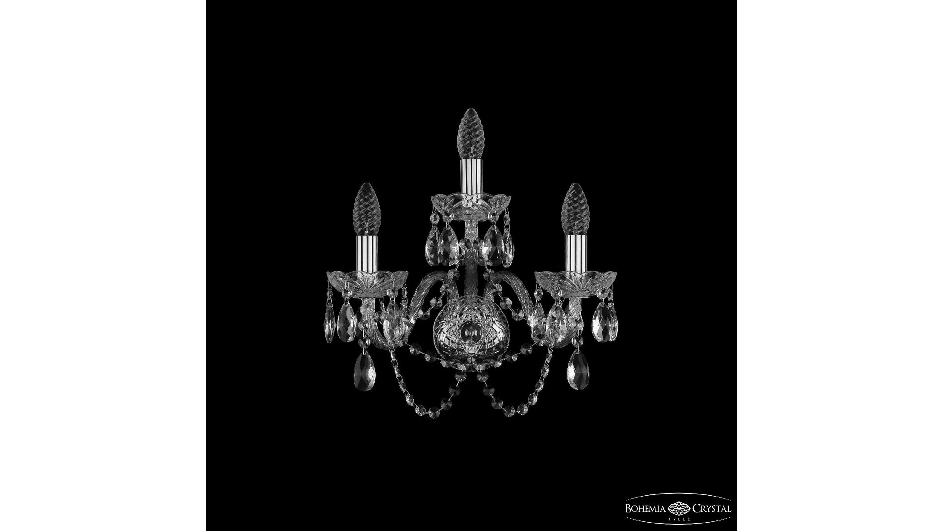 Бра Bohemia Ivele Crystal 1402B/2+1/160 Ni