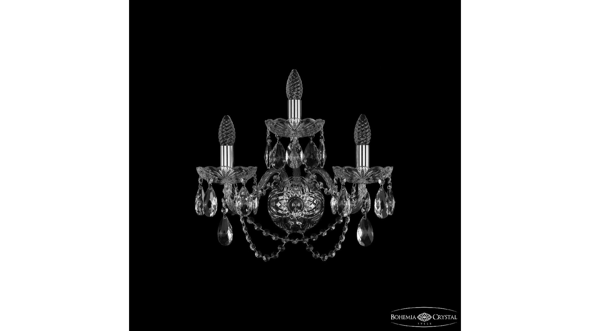 Бра Bohemia Ivele Crystal 1402B/2+1/160/XL Ni