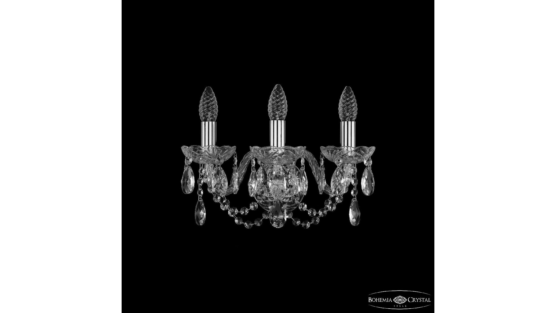 Бра Bohemia Ivele Crystal 1402B/3/141 Ni