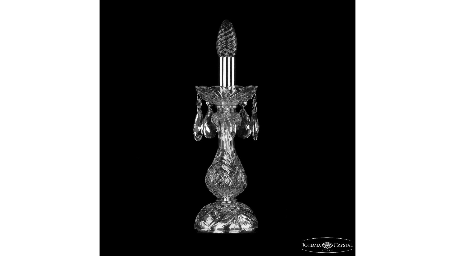 Настольная лампа Bohemia Ivele Crystal 1402L/1-31 Ni